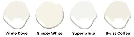 White Paint Color Guide 2020 White Dove Vs Swiss Coffee Vs
