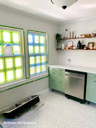 diy 1950s kitchen remodel with painted