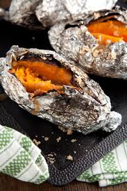 coal roasted cfire sweet potatoes