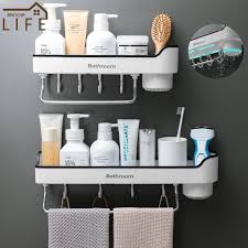 bathroom shelves shampoo storage rack