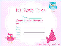 Printing Party Invitations Under Fontanacountryinn Com