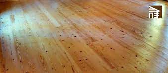 unfinished knotty pine flooring
