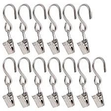60pcs Curtain Clips With Hooks For Hanging Clamp Hangers Gutter Hooks For Party String Light Outdoor Wire Holders Bathroom Hooks Aliexpress