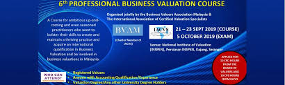 The vrb registers qualified valuers who meet the standards and requirements (including educational requirements) as set out in the registration requirements manual. 6th Professional Business Valuation Course Bvam