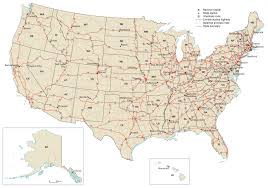If you would like for us to include a special message for your recipient, please specify in the order notes and we'll include a card. Us Road Map Interstate Highways In The United States Gis Geography