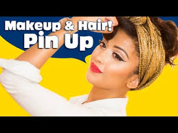 pin up makeup hair you
