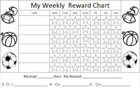 Homework Reward Sticker Chart