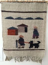 hand woven mohair wool wall hanging