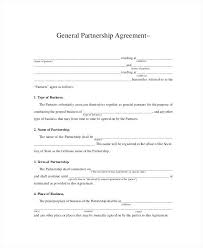 Partnership Agreement Template Doc Restaurant Templates