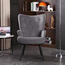 modern accent chair elegant velvet
