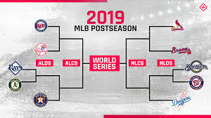 The american league championship series starts on you don't need cable or satellite tv to watch the mlb postseason. Mlb Playoffs Schedule 2019 Full Bracket Dates Times Tv Channels For Alcs Nlcs Sporting News