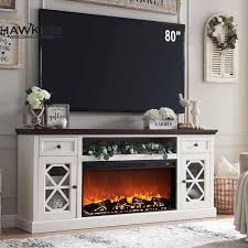 Farmhouse Fireplace Tv Stand With 36