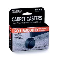 movin carpet casters for metal bases