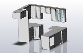 Also it is a part of tutorial about creating 3d kitchen in autocad. Kitchen Cabinet Sw 2010 3d Cad Model Library Grabcad