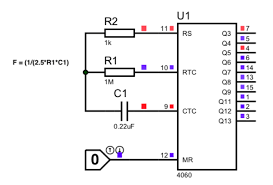Cd4060 Circuit Diagram In 2019 Electronics Projects Dc