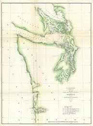 Details About 1857 Coastal Map Nautical Chart The Washington Coastal Puget Sound Vancouver