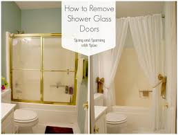 how to remove shower glass doors