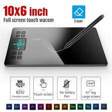 On the upper side of the tablet, it comprised an eraser button and pen holder. 10 X 6inch Graphic Drawing Tablets Osu Digital Drawing Board With 5080lpi Digital Pen Battery Free Pen 8192 Levels Pressure Sensitivity Walmart Com Walmart Com
