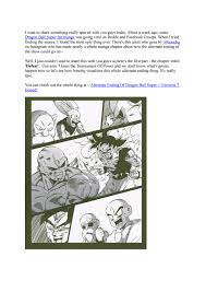Very unusual boy, i must say. Alternate Ending Of Dragon Ball Super Universe 7 Erased By Nubbest Issuu