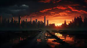 4k city with darkness wallpaper hd