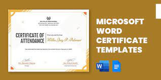 word certificate template 62 free
