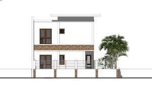 Narrow Lot Two Y House Plan With 4