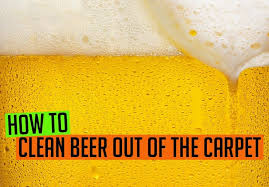 how to clean beer out of the carpet