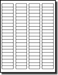 1 600 Laser Matte Clear Return Address Labels 1 75 X 0 5 Inches Use Avery 5167 Template 80 Labels Per Sheet 20 Sheets