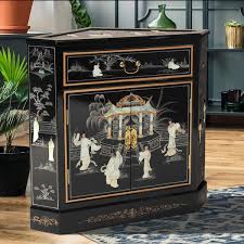 oriental furniture black lacquer royal