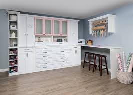 For the ultimate crafter, couple a desk with a cabinet hutch to deck out your craft space. Craft Room Modern Home Office Other By Mesa Closet Design Houzz
