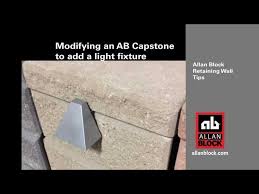 Modifying Retaining Wall Caps To Add A
