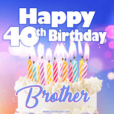 happy 40th birthday brother animated
