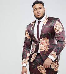 Suit direct sell suits for men from top designers, for business, weddings, race days & more. Asos Plus Super Skinny Suit Jacket In Burgundy Floral Print Floral Suit Men Plus Size Mens Suits Skinny Suits