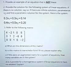 Provide An Example Of An Equation That