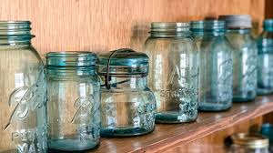 Old Mason Jar Into A Sea Glass Inspired