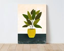 Buy Potted Plant Wall Art Ilration