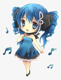 She has long blue hair and a curvaceous body figure. Drawn Khife Anime Girl Blue Hair Chibi Anime Girl Png Image Transparent Png Free Download On Seekpng