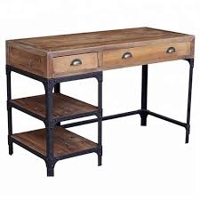 Featuring metal pulls and french dovetail construction, while the smooth desktop provides a perfect platform for your laptop and accessories. Industrial Vintage Iron Metal Solid Mango Wood Writing Desk With 3 Drawer Buy Metal Wood Computer Desk Cheap Desks With Drawers Used Solid Wood Desks Product On Alibaba Com
