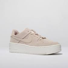 Womens Pale Pink Nike Air Force 1 Sage Low Trainers Schuh