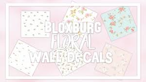 Pink sparkle roblox background (aesthetic!) by gabrielplays roblox. Bloxburg Wallpaper Decal Id Codes Floral Aesthetic Part 1 Youtube