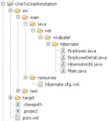 hibernate one to one annotation mapping