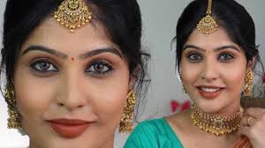 bridesmaid muhurtham look self makeup