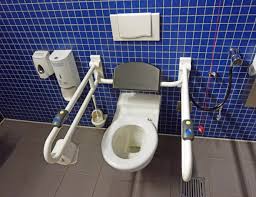 If your bathroom tends to damage the decoration as a result of excessive humidity, it might be hard to often replace or repair such items. Accessible Toilet Wikipedia