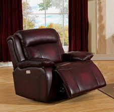 Leather recliners are soft, luxurious chairs that are easy to fall asleep in. Amax Faraday Power Recliner Red Brown Genuine Leather Sofa Set 3p Power Headrest Amax Faraday C9835np3rslchr2855lu Set 3
