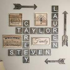 20 Engraved Scrabble Wall Tiles Wall