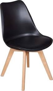 Kidzlet play structures private limited. Lanny Eames Dining Plastic Chair Beech Wooden Legs With Pu Leather Seat Black Buy Best Price In Uae Dubai Abu Dhabi Sharjah