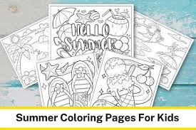 free printable summer coloring pages