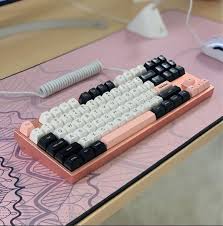 The halves' colors can be chosen. Rose Gold Kbd8x Mk Ii Use W Gmk Computers Tech Parts Accessories Computer Keyboard On Carousell
