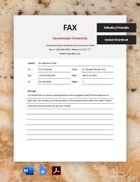 fax cover sheet template in pdf