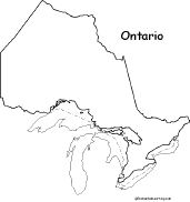 Directory records similar to the ontario flag. Outline Map Of Ontario Canada Enchantedlearning Com